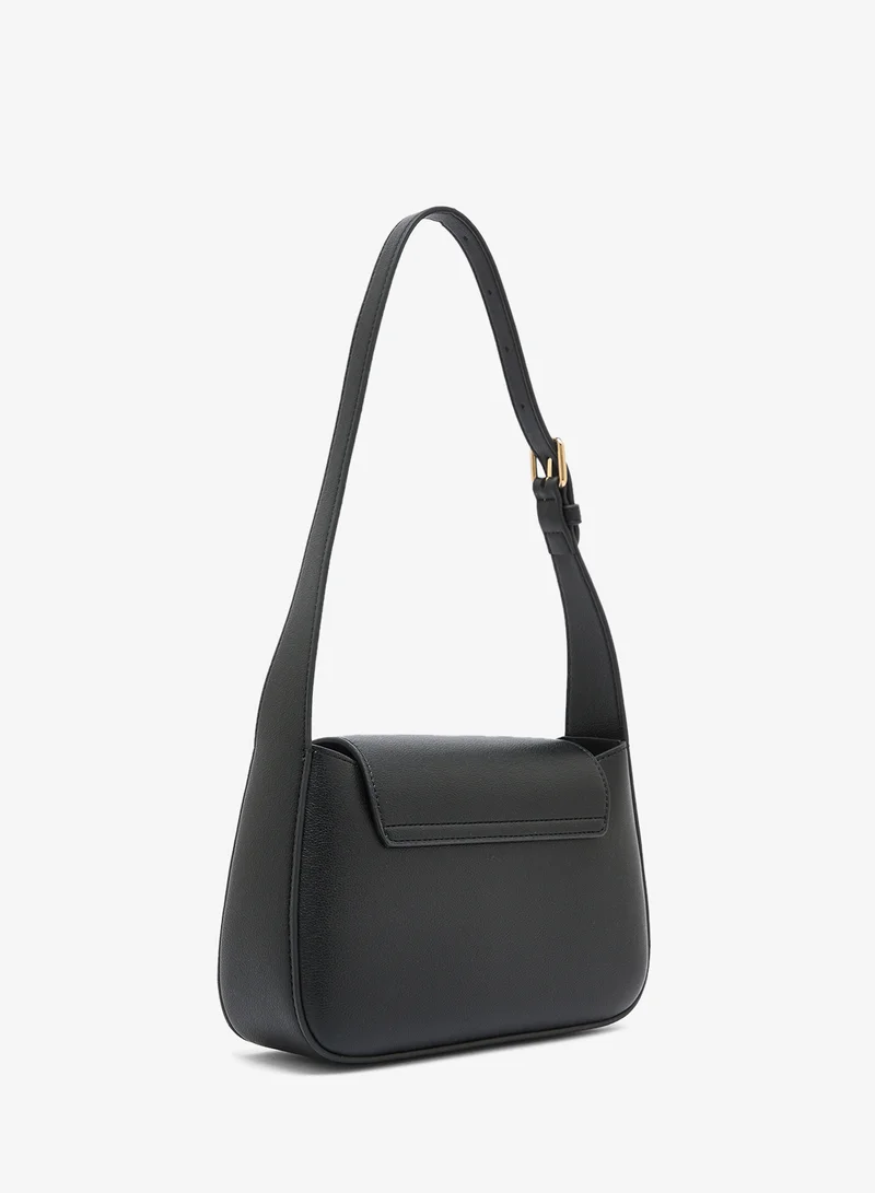 Love Moschino Heart Turnlock PU Shoulder Bag